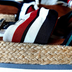 Sandalias tricolor con correa de verano - DELIRIOh
